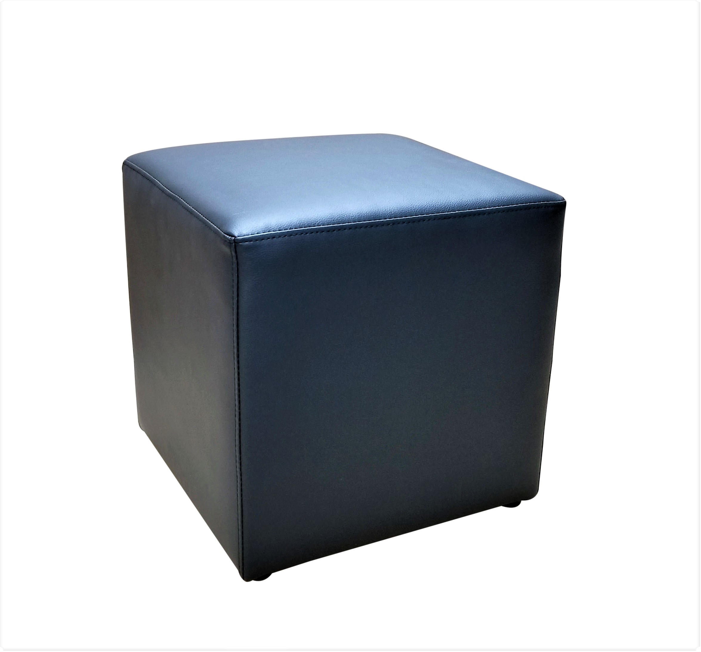Square Pouf Black
