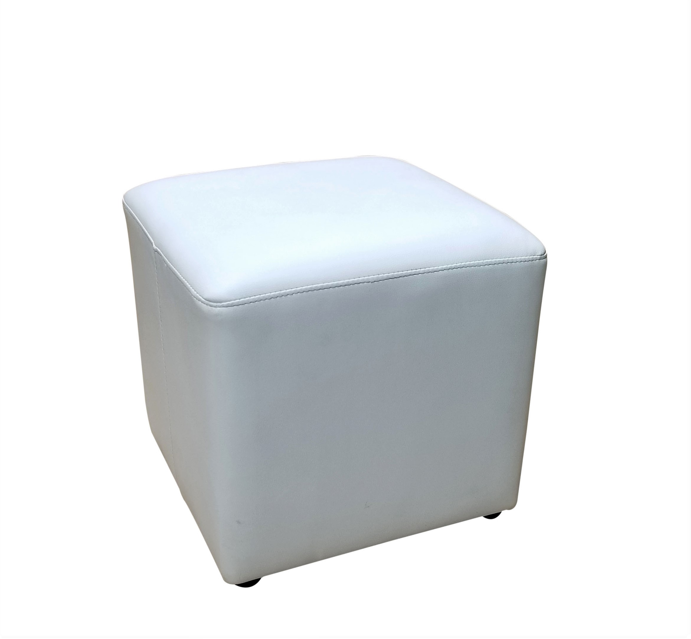 Square Pouf White