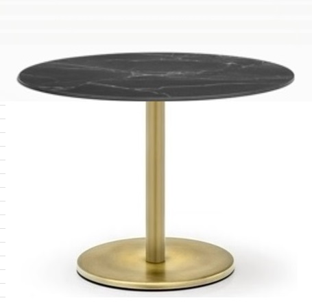 Inox Brass Coffee Black Marble