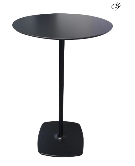 Stylus Round High Table Black