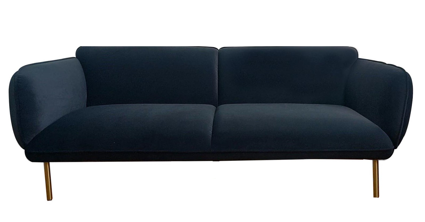 Velvet Sofa Black